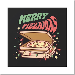 Merry Pizzamas Christmas Posters and Art